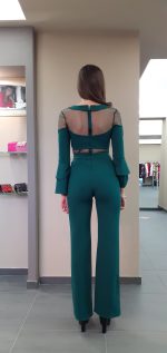 Tuta elegante verde smeraldo Allure Evening - immagine 2